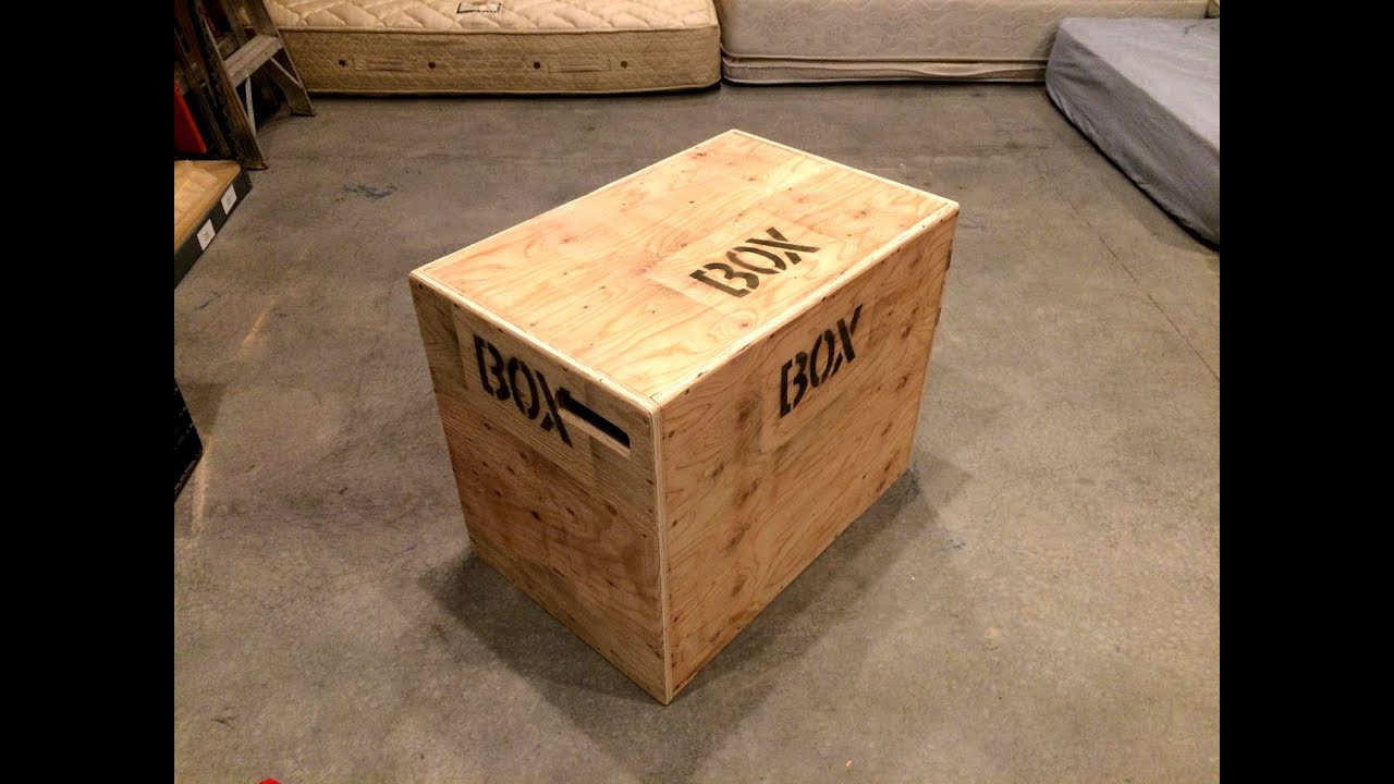 DIY Plywood Box
 How To Build An Easy 3 in 1 CrossFit Jump Box With A