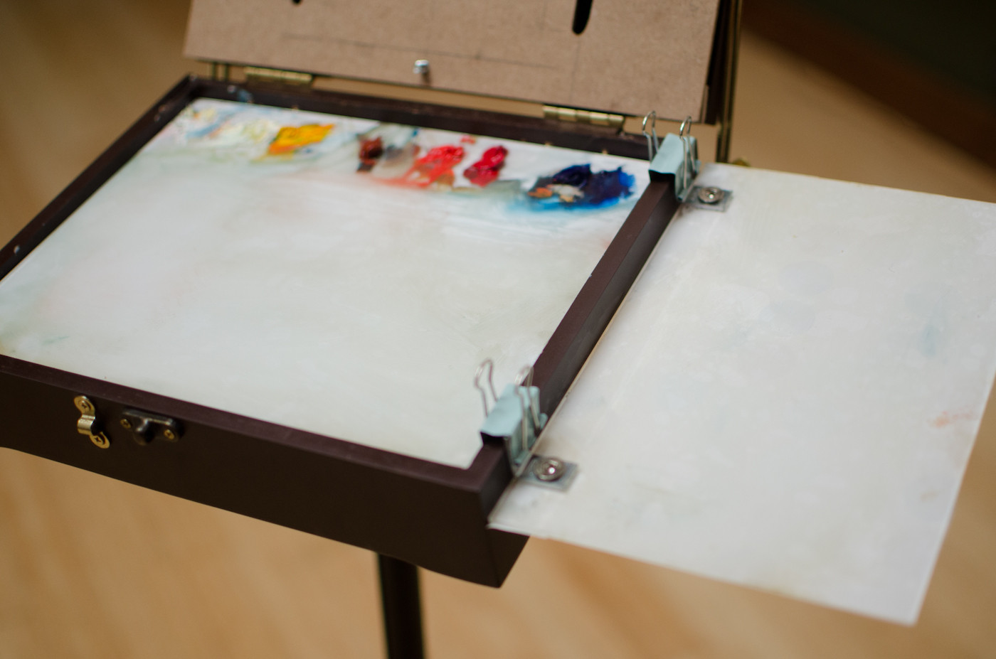 DIY Pochade Box
 NANCY TSANG Paintings DIY Pochade Box Setup