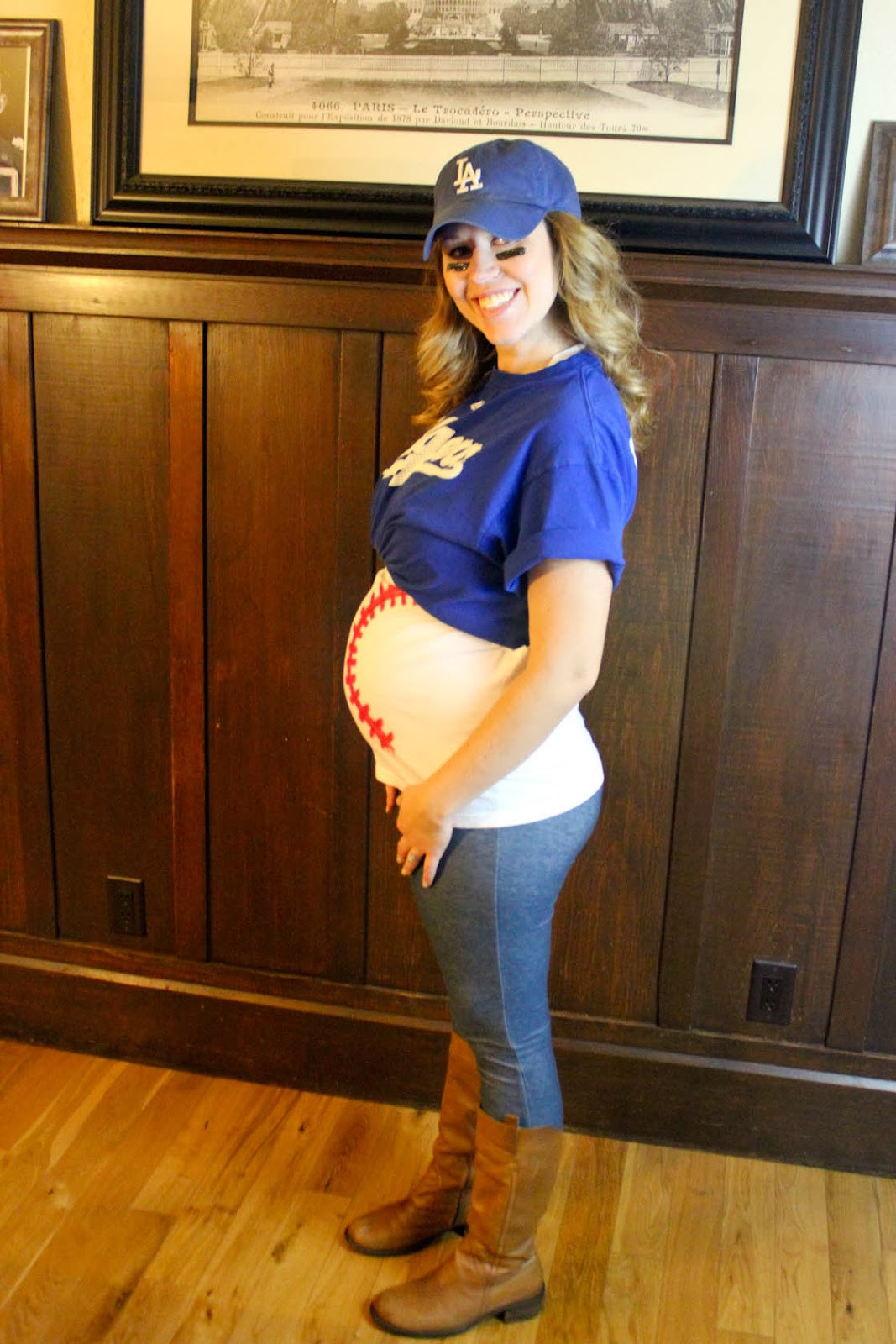 Diy Pregnant Halloween Costumes
 From Dahlias to Doxies DIY Pregnant Baseball and Umpire