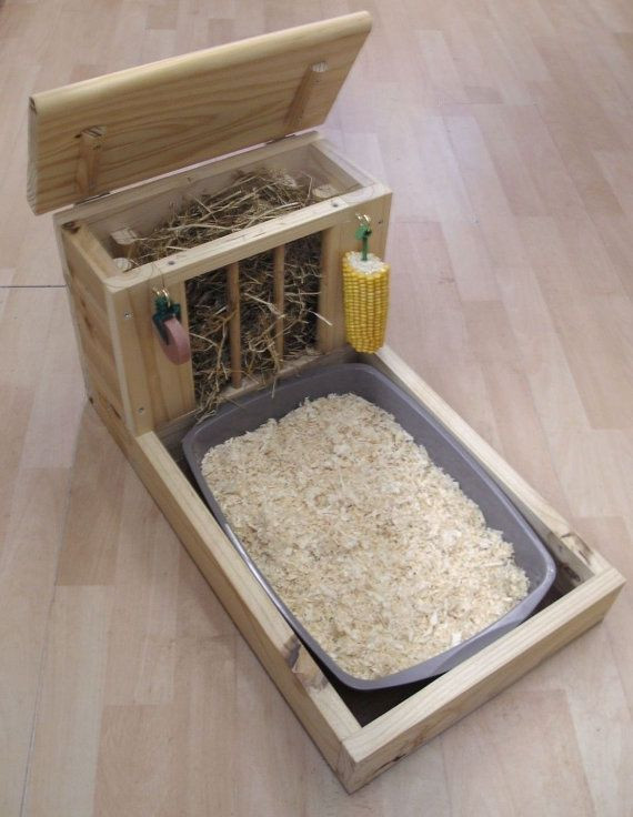 DIY Rabbit Litter Box
 Rabbit Hay Feeder and Tray plus Accessories by