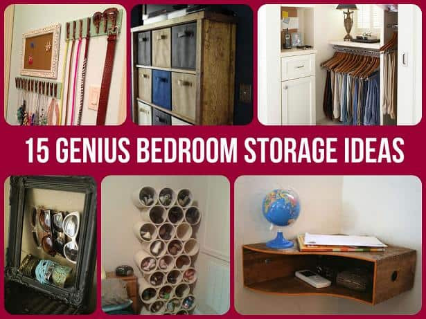 DIY Room Organizing Ideas
 Brilliantly Clever Bedroom Storage Hacks