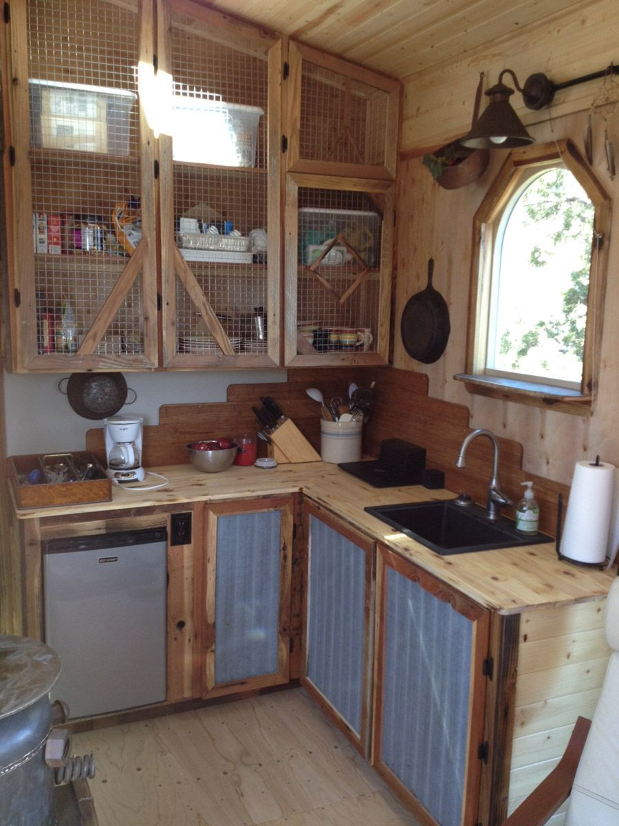 Diy Rustic Kitchen Cabinets
 Kevin’s Tiny House