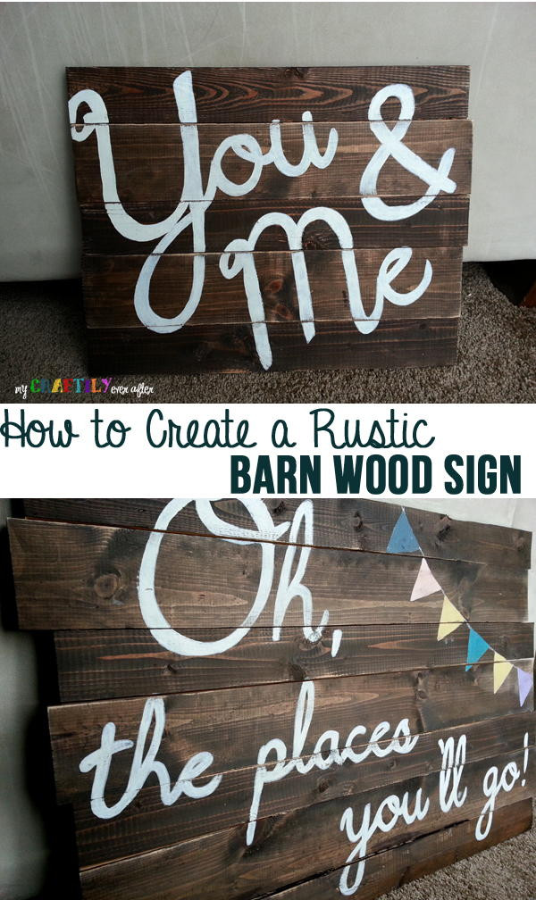 DIY Rustic Wood Signs
 DIY Rustic Barn Wood Sign