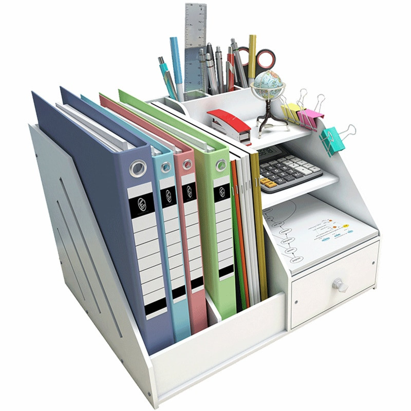 DIY Shelf Organizer
 DIY Magazine Organizers Desk Organizer Book Holder Desk