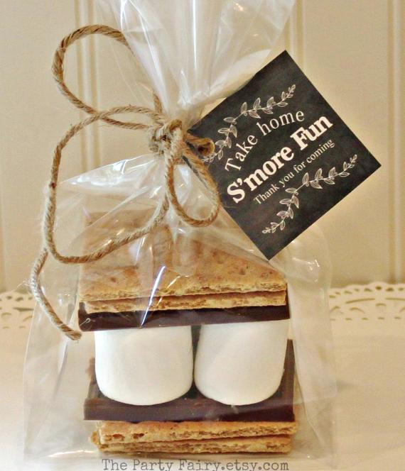 DIY Smores Wedding Favor
 S mores Party Favor Kits 12 S mores Favor Kits with