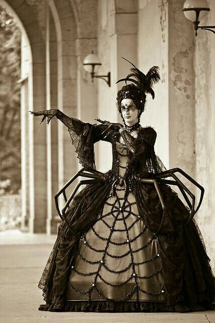 DIY Spider Woman Costume
 Goth spider costume