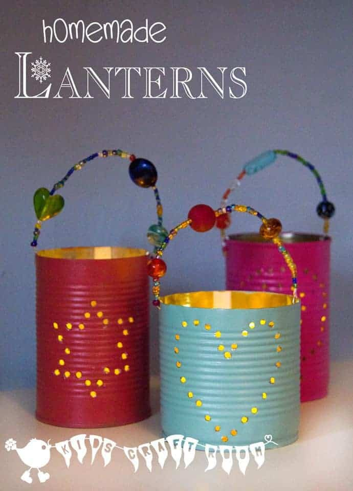 DIY Stuff For Kids
 Homemade Gifts Tin Can Lanterns Kids Craft Room