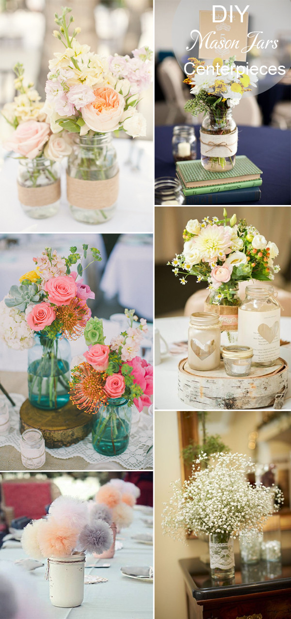 DIY Table Decorations For Weddings
 40 DIY Wedding Centerpieces Ideas for Your Reception
