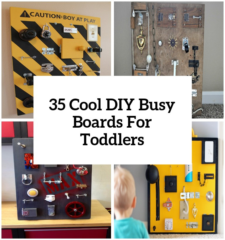 DIY Toddler Activity Board
 35 Cool And Easy DIY Busy Boards For Toddlers Shelterness