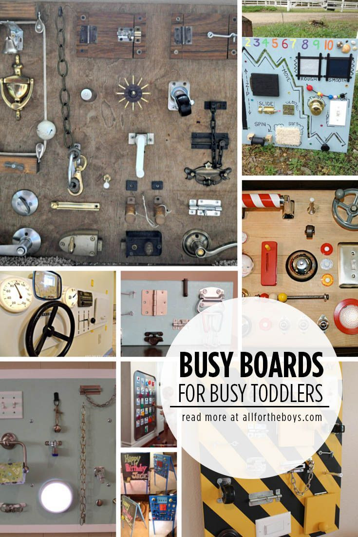 DIY Toddler Activity Board
 Busy Boards for Busy Toddlers