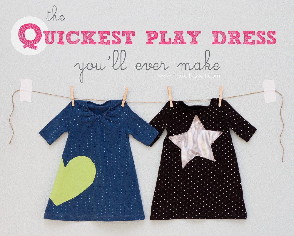 DIY Toddler Dress
 The QUICKEST Toddler Play Dress you ll ever make