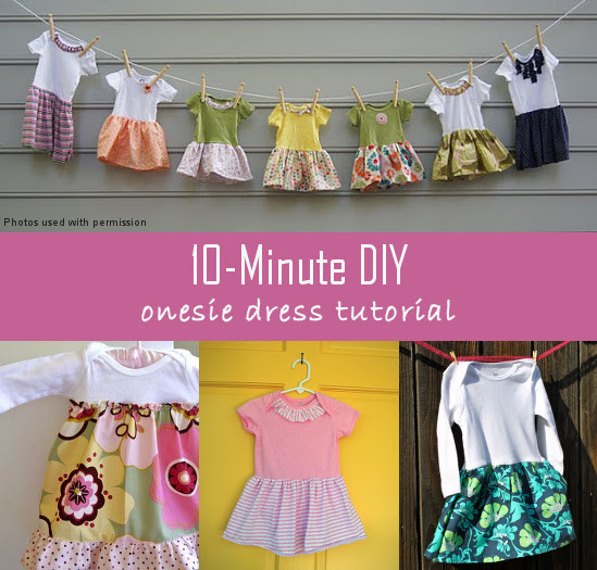 DIY Toddler Dress
 10 Minute DIY esie Dress Tutorial