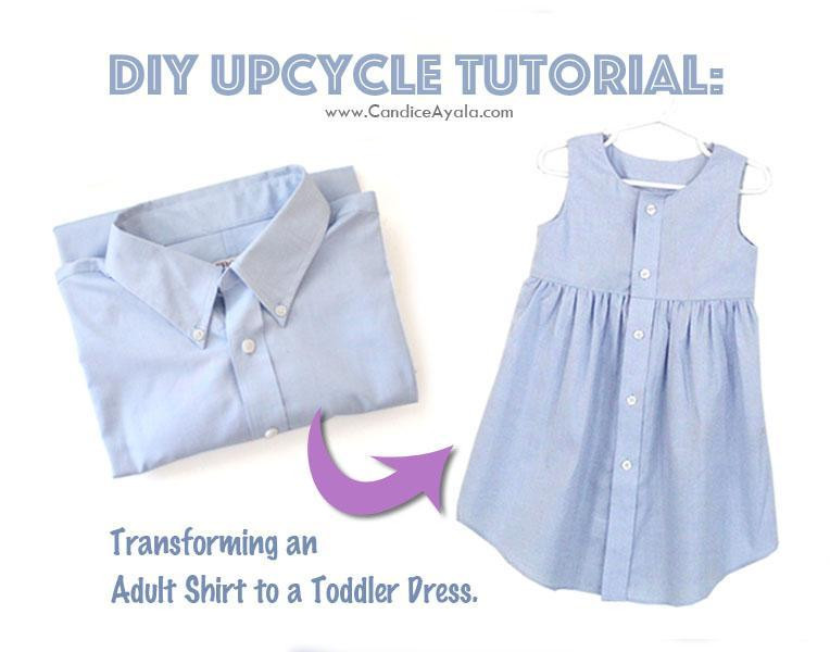 DIY Toddler Dress
 DIY Adult Shirt to LINED Toddler Dress by candiceayala
