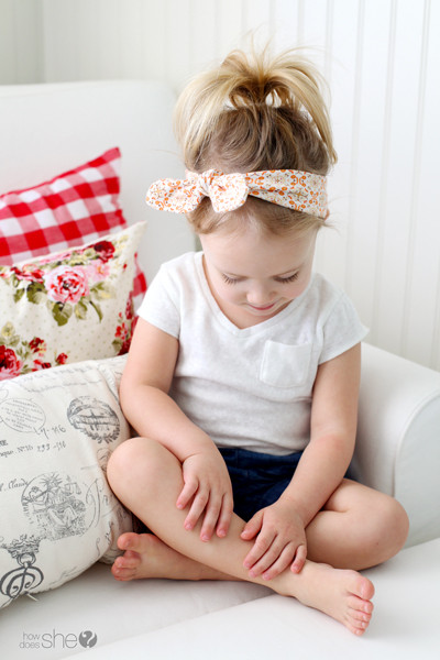 DIY Toddler Headbands
 Knotted Baby Headband Tutorial