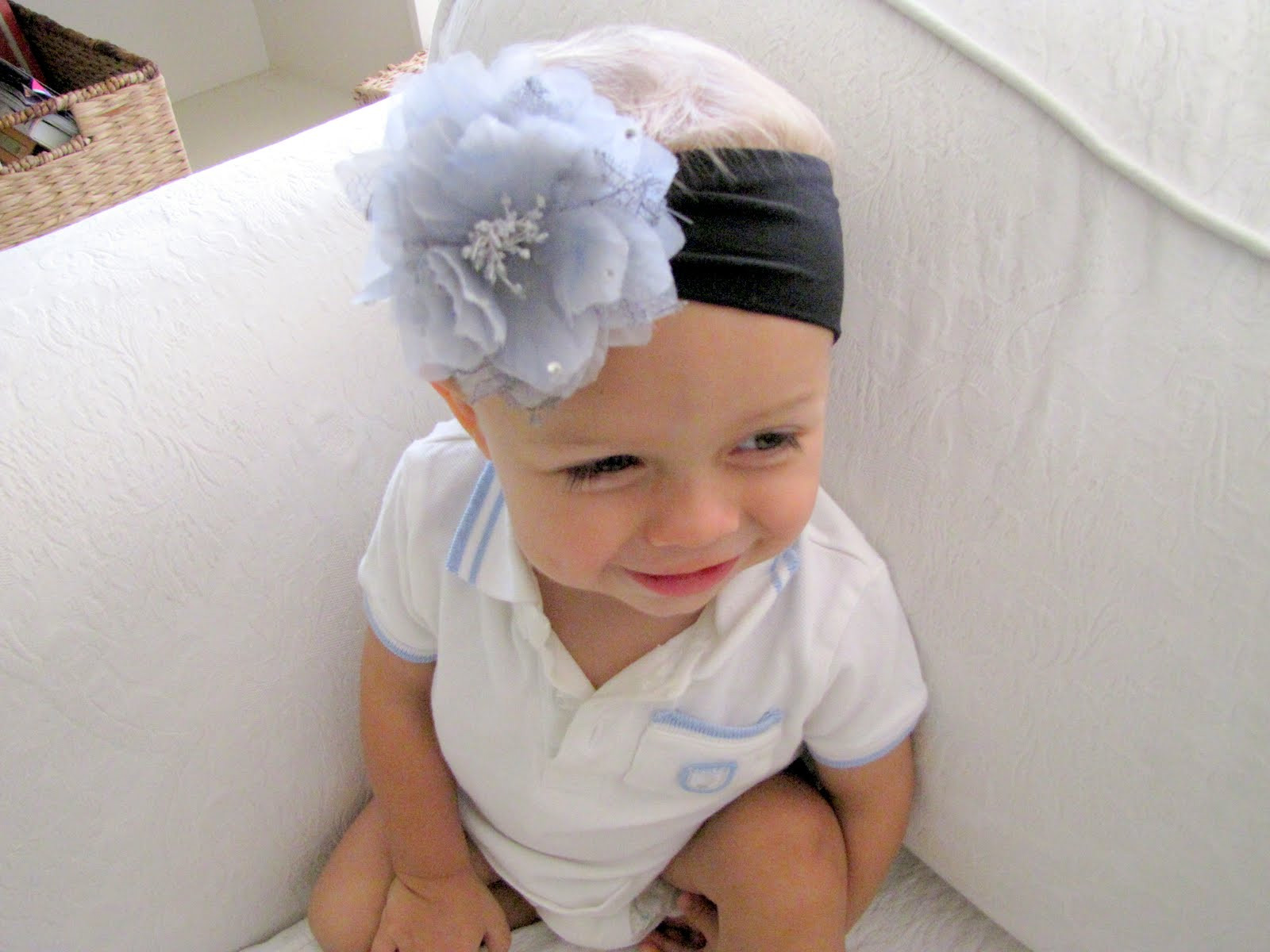 DIY Toddler Headbands
 Little Miss Momma Nylon Baby Headband with Flower Clip