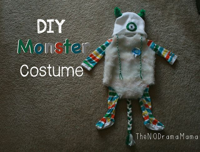 DIY Toddler Monster Costume
 TheNODramaMama DIY Monster Costume