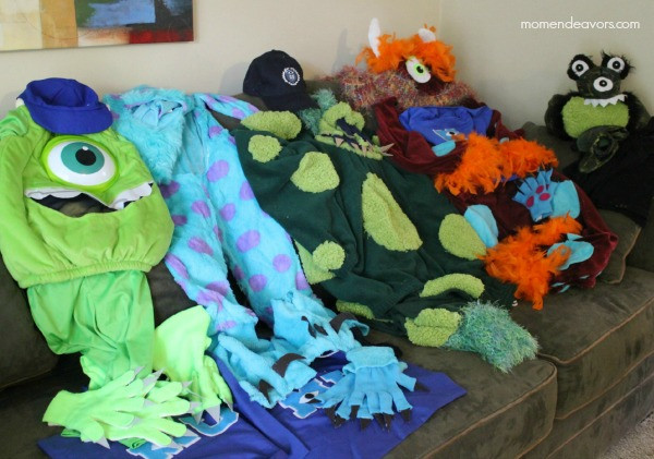 DIY Toddler Monster Costume
 DIY Monsters University Family Costumes