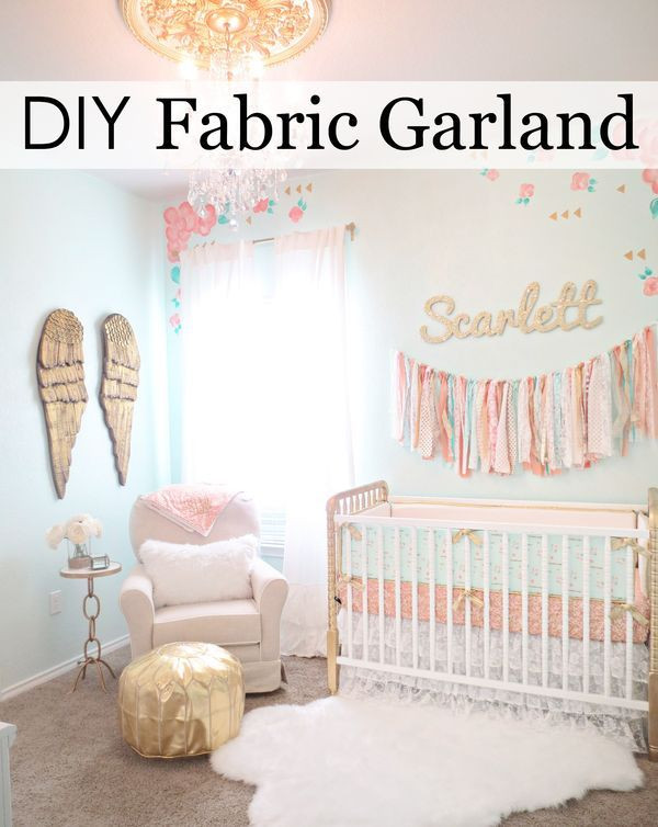 DIY Toddler Room Decor
 This is the Easiest DIY Fabric Garland Ever