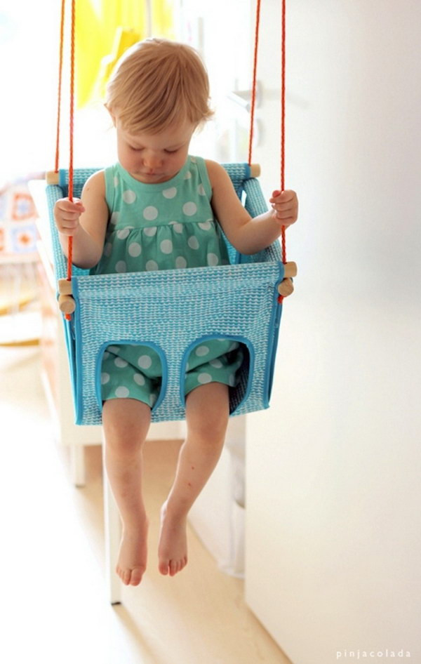 DIY Toddler Swing
 60 Simple & Cute Things Gifts You Can DIY For A Baby