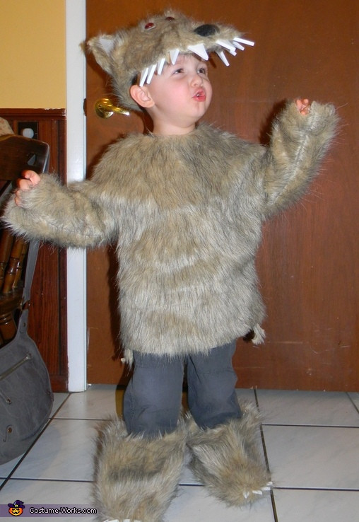 DIY Toddler Wolf Costume
 Homemade Big Bad Wolf Costume 3 7