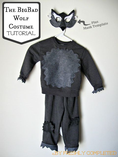 DIY Toddler Wolf Costume
 It is supper Cuteee for a red Riding Hood Birthday party