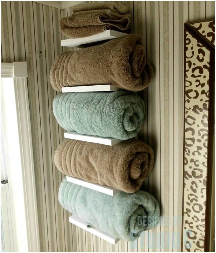 DIY Towel Rack Bathroom
 Amazing Interior Design 15 Cool DIY Towel Holder Ideas for