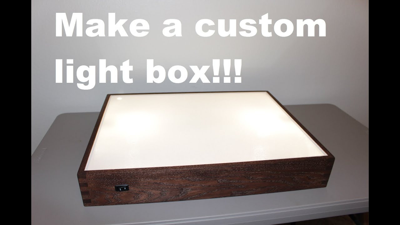 DIY Tracing Lightbox
 How to build a light box