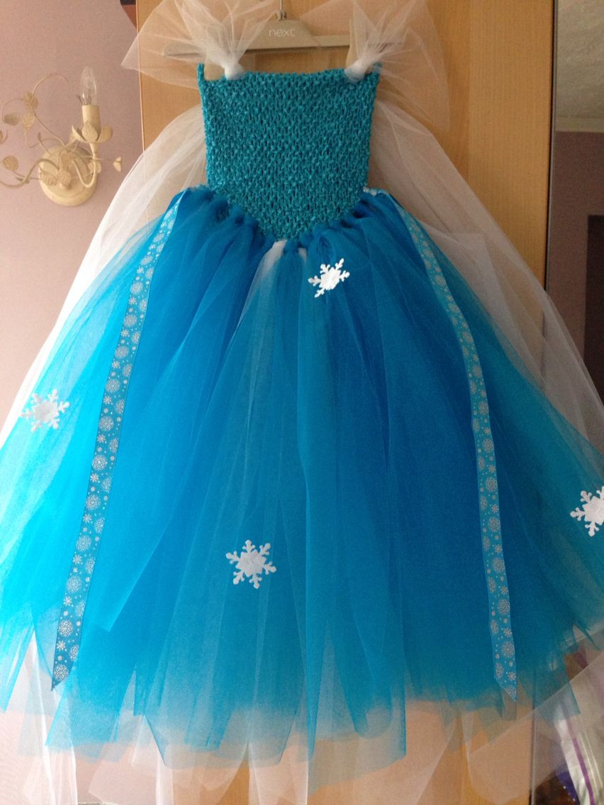DIY Tutu Dresses For Toddlers
 Elsa frozen tutu dress DIY homemade No sew £30