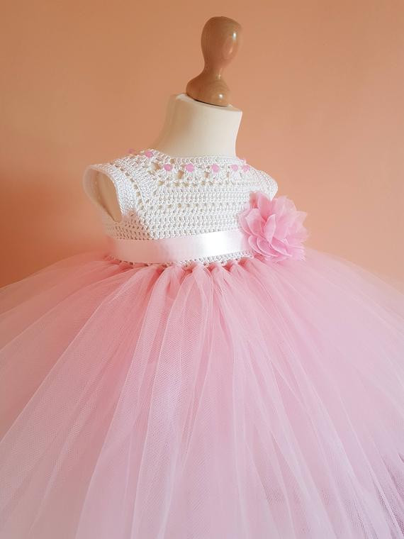 DIY Tutu Dresses For Toddlers
 pink tutu dress crochet dresstoddler dressprinces dress
