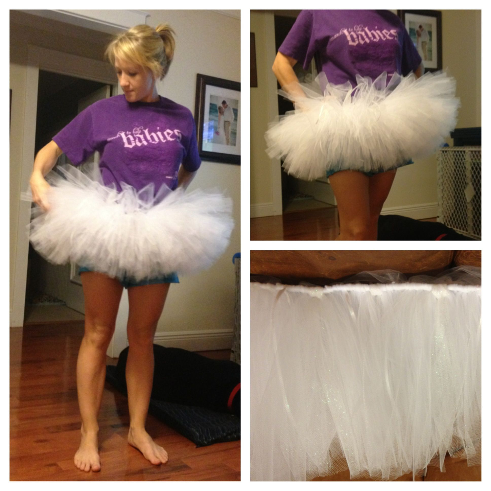 DIY Tutus For Adults
 My no sew adult sized tutu for The Color Run in a few