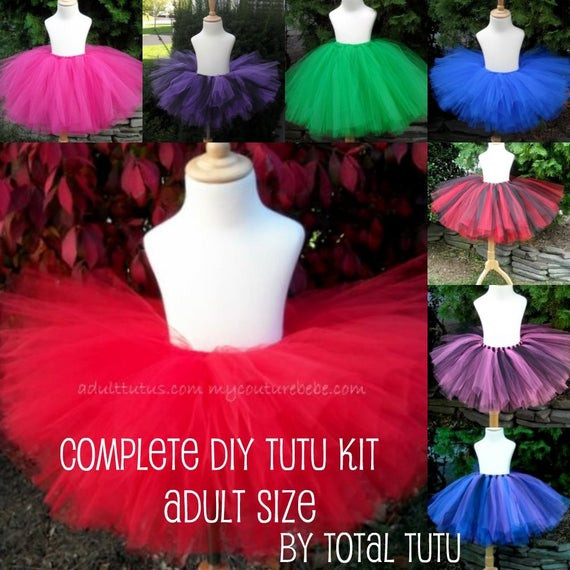DIY Tutus For Adults
 Items similar to ADULT Make a Tutu Kit No Sew Choose
