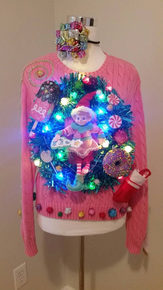 DIY Ugly Christmas Sweaters Pinterest
 The 25 best DIY ugly Christmas sweater with lights ideas