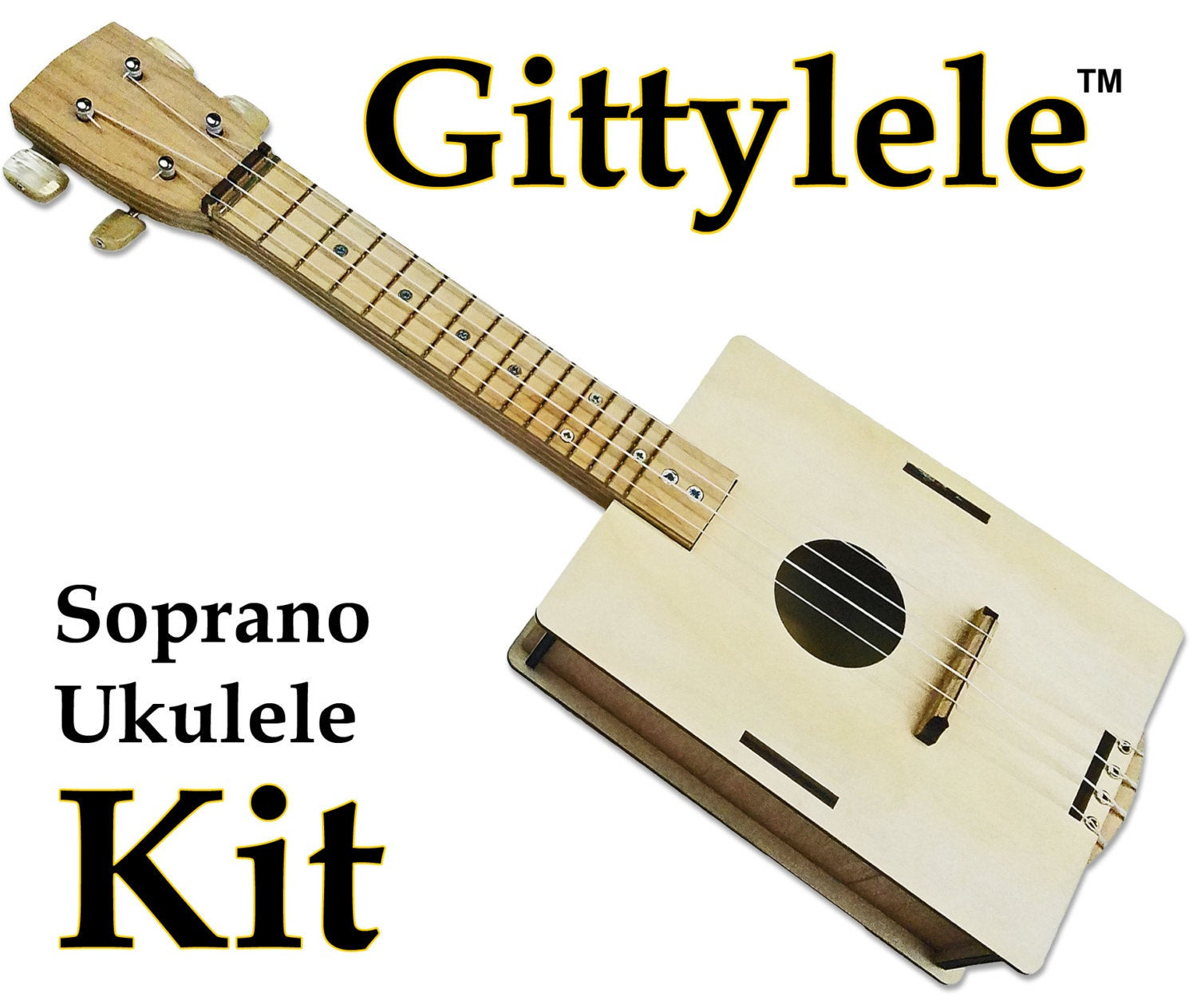 DIY Ukulele Kit
 Build it Yourself DIY Ukulele Kit Easy to Build Fun to