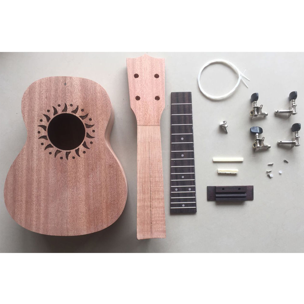 DIY Ukulele Kit
 Make Your Own Sapele Four Strings Ukulele DIY Soprano