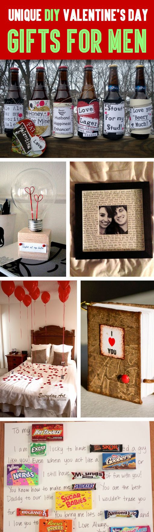 DIY Valentine Gifts For Men
 35 Unique DIY Valentine s Day Gifts For Men