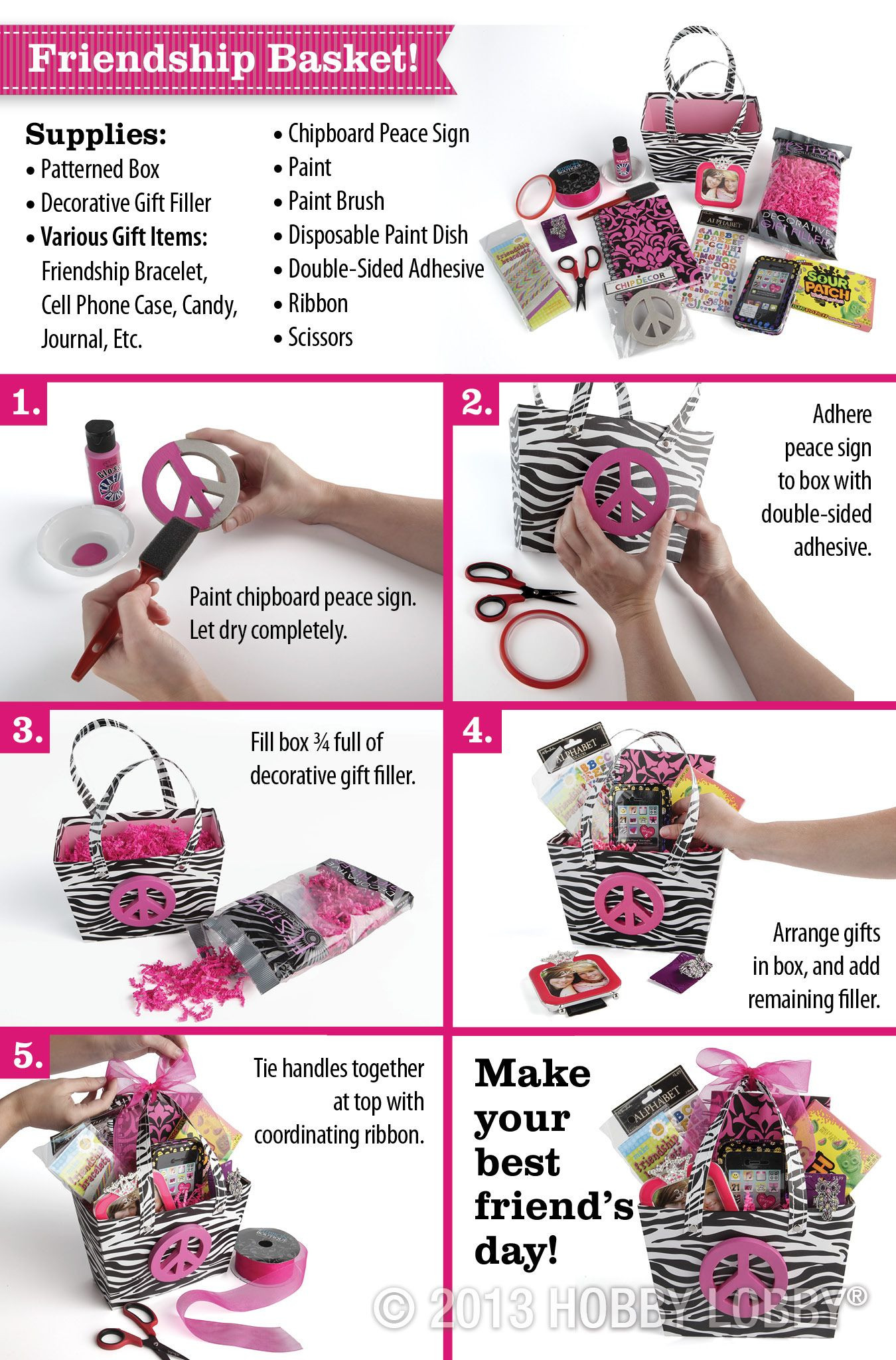 DIY Valentines Gift For Friends
 Make a DIY friendship basket for an awesome t this