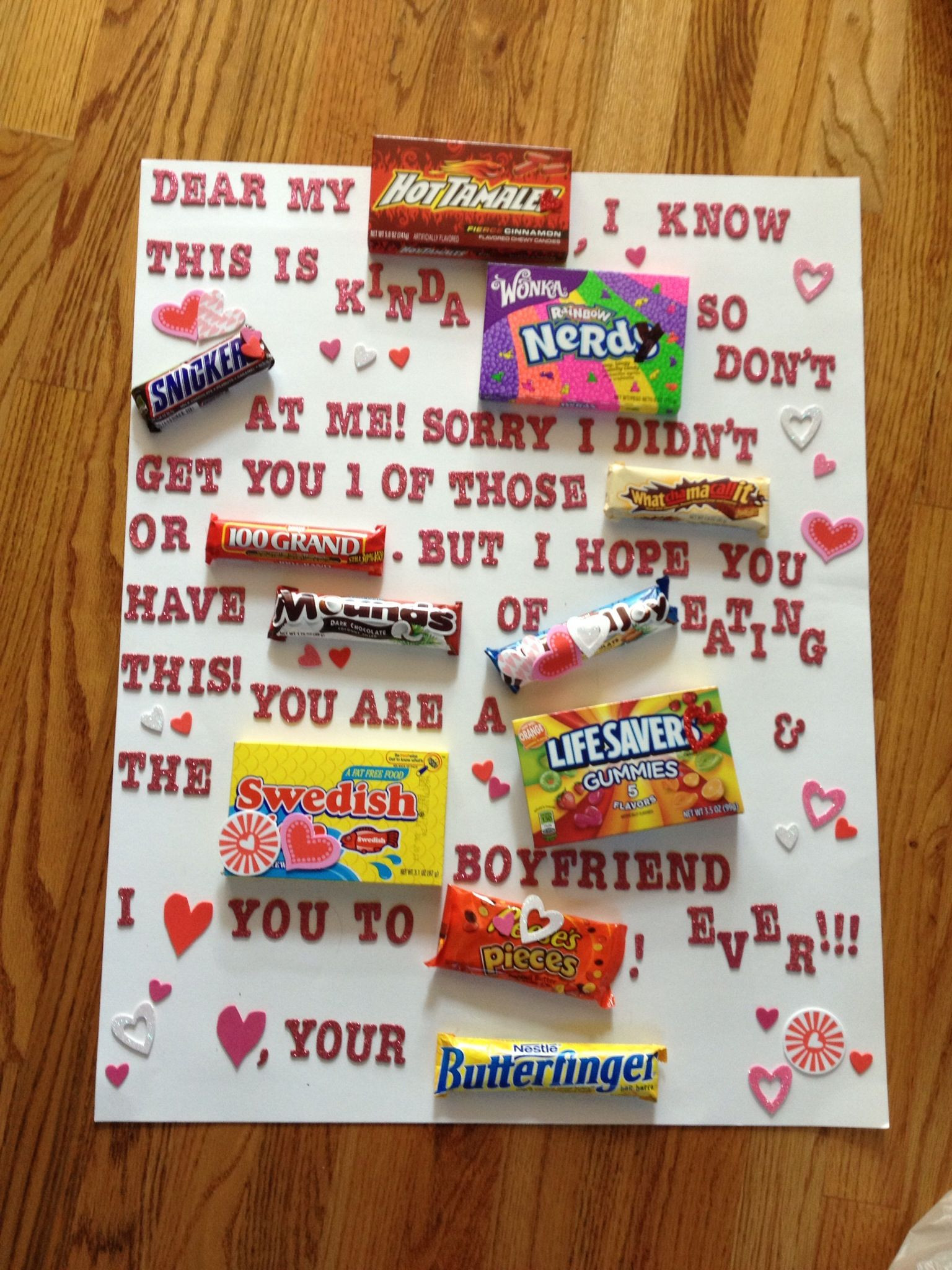 DIY Valentines Gifts For Boyfriends
 What I made my boyfriend for Valentines day