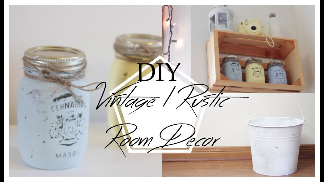 DIY Vintage Room Decor
 Vintage Rustic Inspired DIY Room Decor Lara Elizabeth