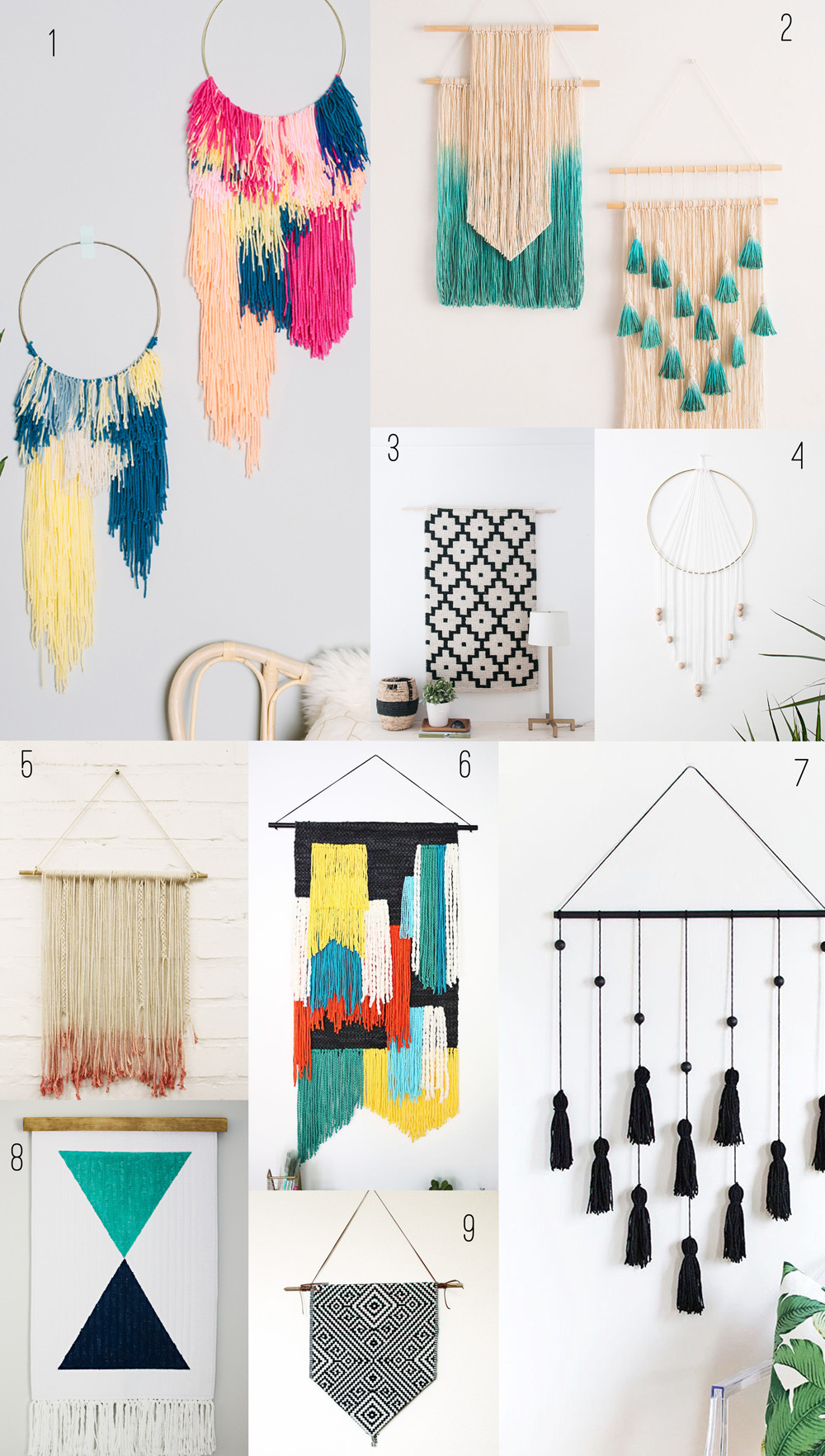 DIY Wall Decor
 9 AMAZING DIY WALL HANGINGS Tell Love and Party