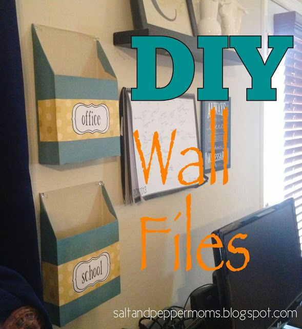 DIY Wall File Organizer
 DIY Wall Files w Printable Labels made from cereal boxes