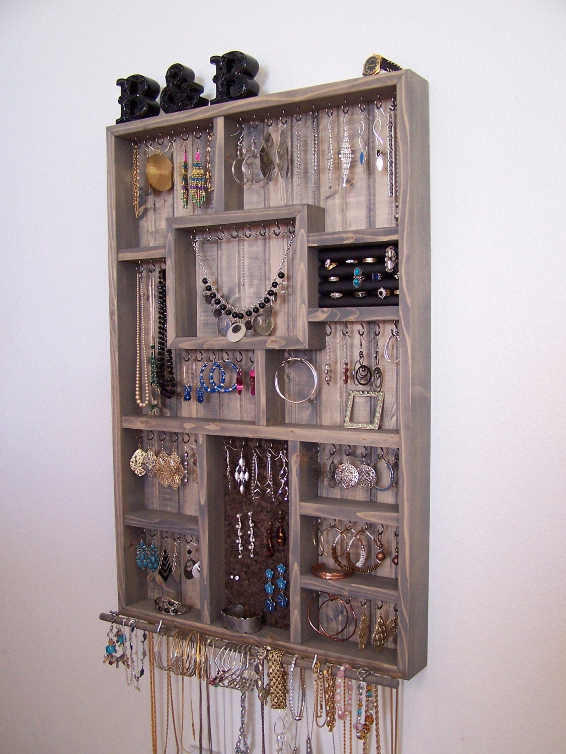 DIY Wall Hanging Jewelry Organizer
 Home and Living Decorative Wood Jewelry Organizer Wall