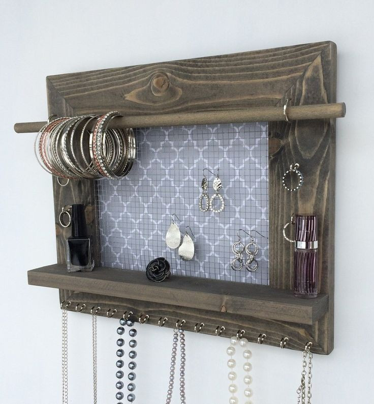 DIY Wall Hanging Jewelry Organizer
 12 best Things For My Man to Make images on Pinterest
