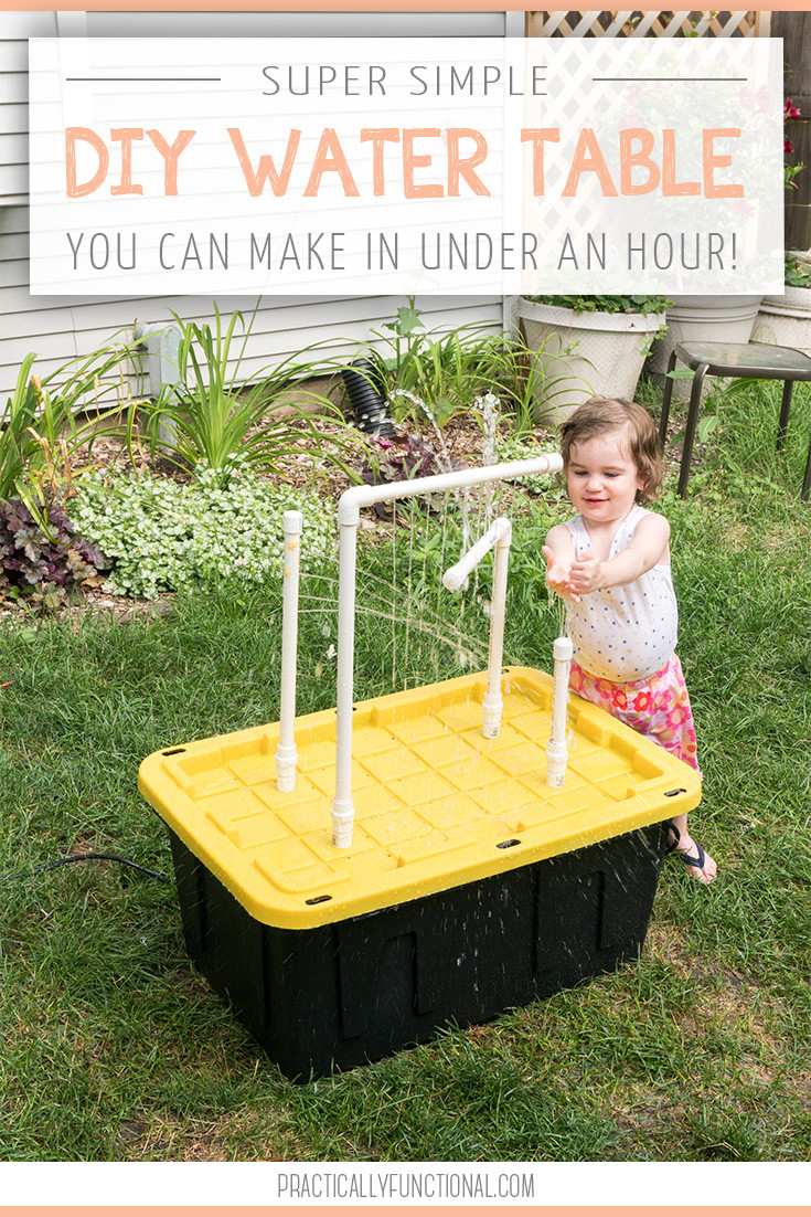 DIY Water Table For Kids
 DIY Water Table With Fountains And Sprayers