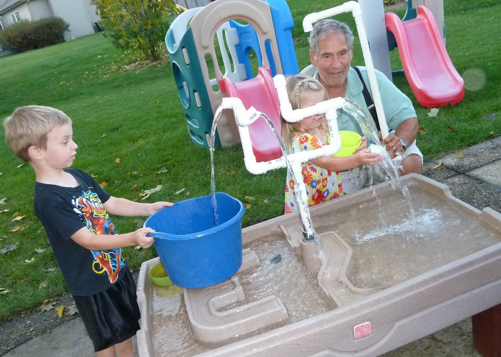 DIY Water Table For Kids
 Sometimes Creative Sand table into waterworks
