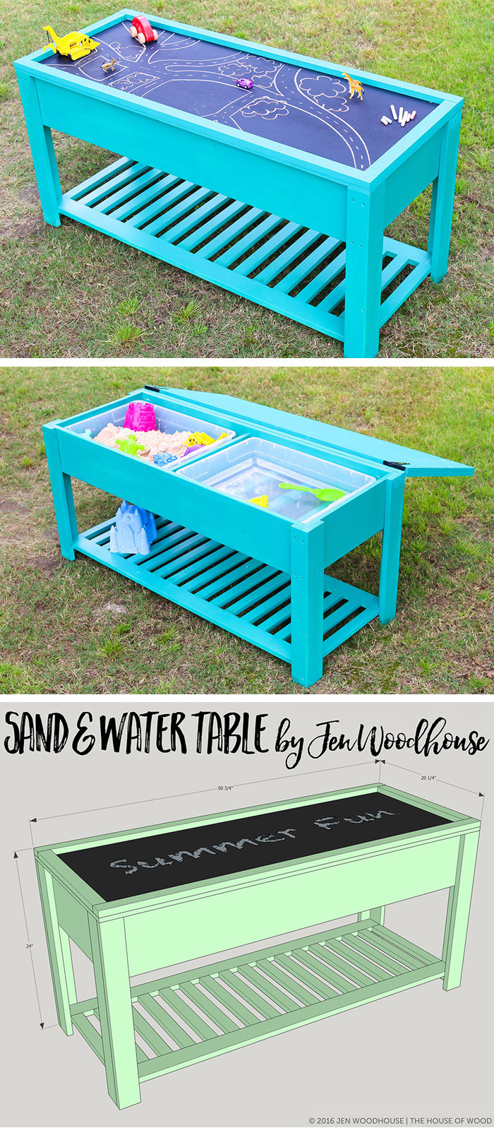 DIY Water Table For Kids
 How to make a sand and water table