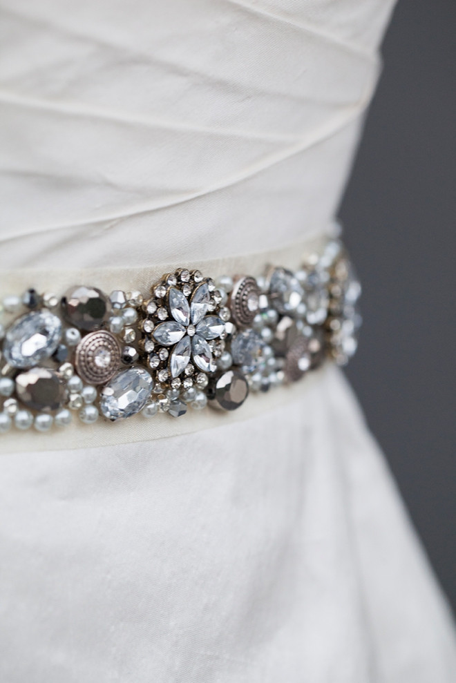 DIY Wedding Belt
 Learn how to make this chic DIY rhinestone bridal sash