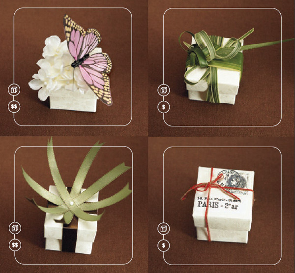 DIY Wedding Favours Boxes
 Gift Packaging Ideas Butterfly Boxes