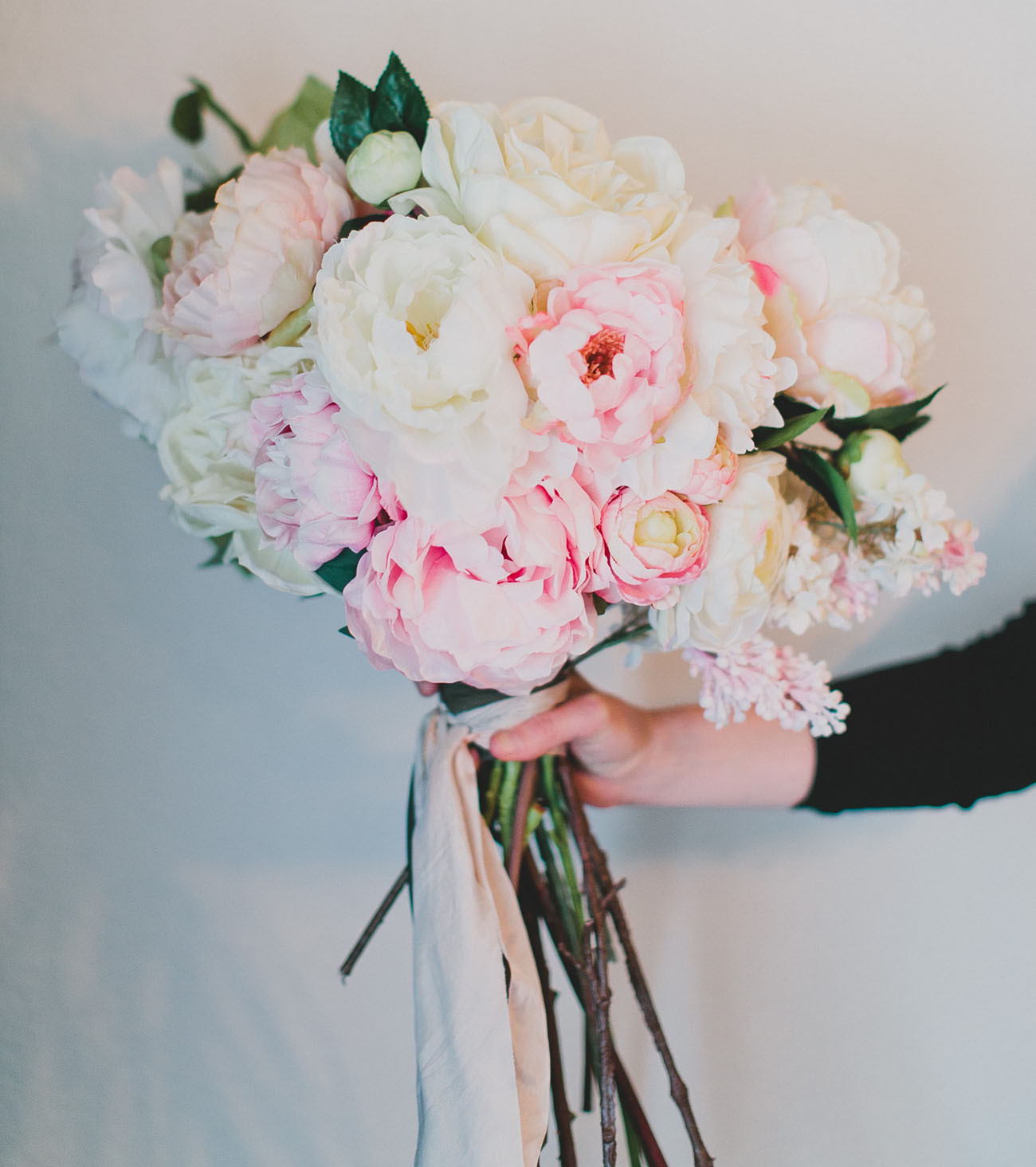 DIY Wedding Flower Bouquet
 DIY Silk Flower Bouquet with Afloral Green Wedding Shoes