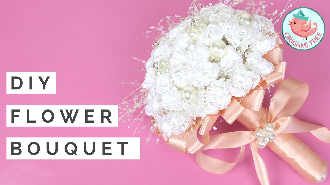 DIY Wedding Flower Bouquet
 Wedding Bouquet Tutorial How to Make DIY Flower Bouquet
