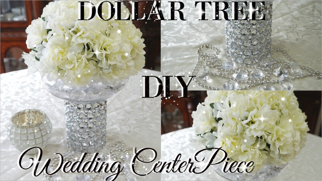 DIY Wedding Reception Centerpieces
 DIY DOLLAR TREE BLING FLORAL WEDDING CENTERPIECE 2017